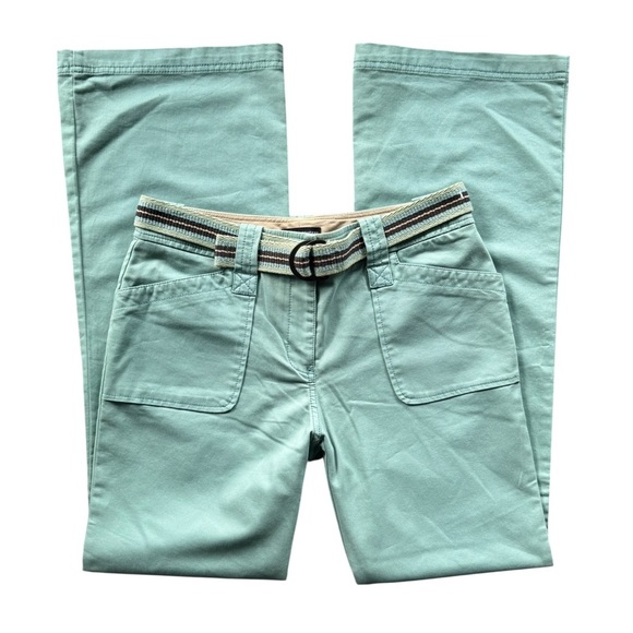 NWT Deadstock New York & Company Belted Bootcut Pants size 4 - Picture 1 of 14